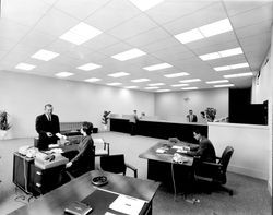 Interior of Sierra National Bank, Petaluma, California, 1963