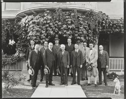 Luther Burbank and a group of unidentified men