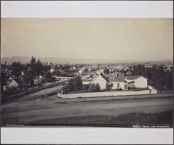 Residential neighborhood of Petaluma, California, about 1905