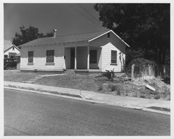 Single-story house with a corner, entry porch, no. 648 on an unidentified street in Sonoma County, California, mid-1930s or 1940s