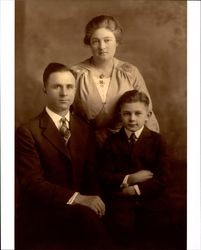Silva family portrait, Petaluma, California, about 1918
