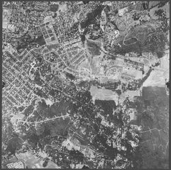 Aerial view of Hidden Valley neighborhood, Santa Rosa, California, Sept. 6, 1972