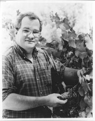 Portrait of Hank Wetzel, wine maker and owner of Alexander Valley Vineyards, Healdsburg, California, about 1994