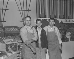 Pacific Market employees at work in Petaluma, California, December 30, 1954