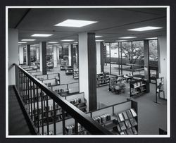 Fiction section from the library balcony