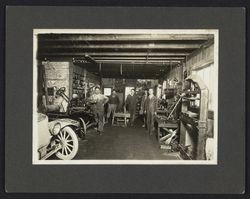 Interior of Hildebrand Brothers Garage