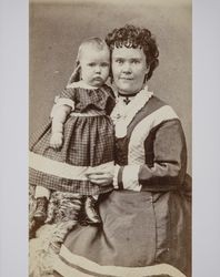 Portrait of Mary Angeline Brians and Nellie Brians taken in Santa Rosa, California, about 1874