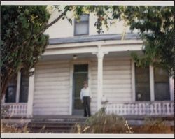 John Jay Callison at the old Callison home, 235 Barham Avenue, Santa Rosa, California, 1970s