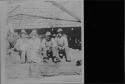 Group at Bob Bittner's sawmill, Occidental, California, 1928