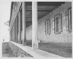 Exterior close-up shots of the Old Adobe, Petaluma, California, 1965