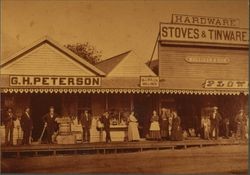 West Street near South Street, Healdsburg , California, 1872