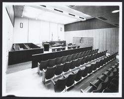 Court room at the Sonoma County Hall of Justice, Santa Rosa, California, 1966