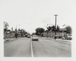 Intersection of 4th St. and Montgomery looking west on 4th St., Santa Rosa , California, 1961