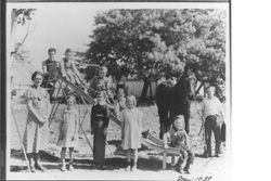 Children on a slide at Occidental School