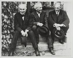 Thomas Edison, Luther Burbank, and Henry Ford