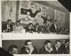 Sports figures at the Red Coat banquet for the benefit of the March of Dimes at the Flamingo Hotel, Santa Rosa, California, 1960