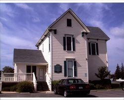 Front view of two story house at 6 C Street, Petaluma, California, Sept. 25, 2001