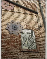 Industrial artwork of American Alley, American Alley, Petaluma, California, 2012