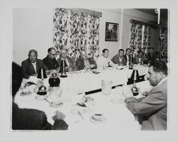 Members of the North Coast Builders Exchange at a banquet, Santa Rosa, California, 1961