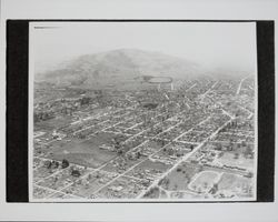 Aerial view of Santa Rosa, looking south to Fairgrounds from the Junior College area