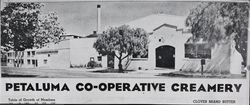 Petaluma Co-operative Creamery on Western Avenue, Petaluma, California, about 1945