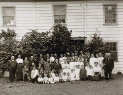 Paul Dado family portrait, Rocky Canyon Ranch, Tomales, California, July 1918