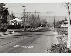 Look east down D Street, Petaluma, California, about 1954