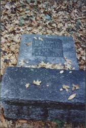 Tombstones at Faught Cemetery