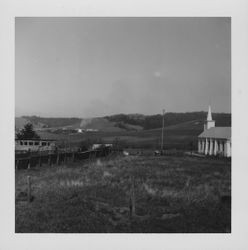 Looking north from Bodega near Saint Teresa's Church, Bodega, California, 1963