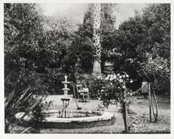 Devil's Head fountain,General Vallejo Home, Sonoma, California, about 1892