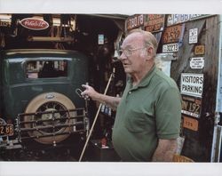 Herbert D. "Shep" Shepard at his garage, 5th Street, Petaluma, California, 2007