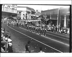 Marching units in the Labor Day Parade, Petaluma, California, 1941