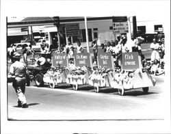 Valley of the Moon Garden Club float in the Sonoma-Marin Fair Parade, Petaluma, California, 1967