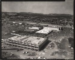 Aerial view of Coddingtown Mall showing Penney's under construction, Santa Rosa, California, 1967