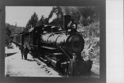 Northwest Pacific Railroad Engine No. 92, Camp Meeker, California, 1908