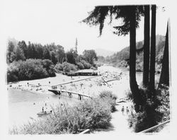 Rio Nido Beach, Rio Nido, California, 1960