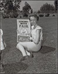 Lorie Edmundson Melling, Sonoma-Marin County Fair Queen, Petaluma, California, July 10, 1957