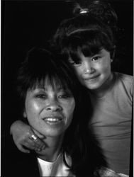 Portrait of Barbara Hom and her daughter