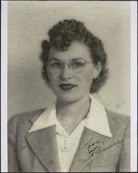 Portrait of Florence Dei Bettinelli, photographed during the 1940s