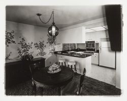 Kitchens in model homes at Oakmont, Santa Rosa, California, 1967