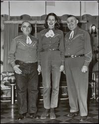 Installation of Redwood Rangers newly elected officers at Gori's Tavern on Main Street, Guerneville, California, 1949