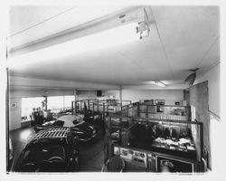 Interior show room at Veale Motors, Santa Rosa, California, 1964