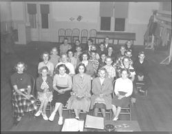 Sunday school class at the Methodist Church, Petaluma, California, 1953