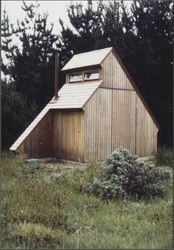 Restroom at Walk-On Beach coastal access in Sea Ranch, California, 1983