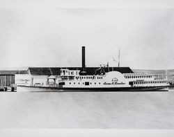 Steamship "James M. Donahue" moored at Donahue Landing, Sonoma County, California, 1878