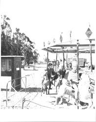 Merry-go-round at the Old Adobe Fiesta, Petaluma, California, about 1965