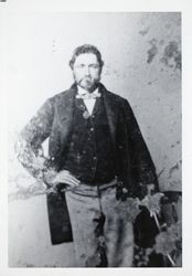 Unidentified male Caseres family member, Sonoma County(?), California, 1860s?