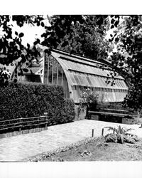 Greenhouse and garden area at Luther Burbank Home and Gardens