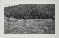 Annapolis Road bridge over the Wheatfield Fork of the Gualala River at Valley Crossing, northern Sonoma County, California, 1947