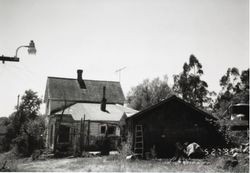 Rear view of the Anderson home at 196 Cinnabar Avenue, Petaluma, California, May 27, 1997